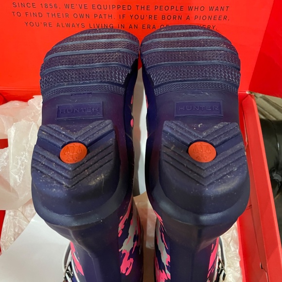 Hunter “Short Flecktarn Camo” Rain Boots Sz. 7 - Picture 2 of 3